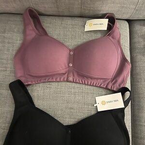 Daisy Front Closure Bras
Purple and Black